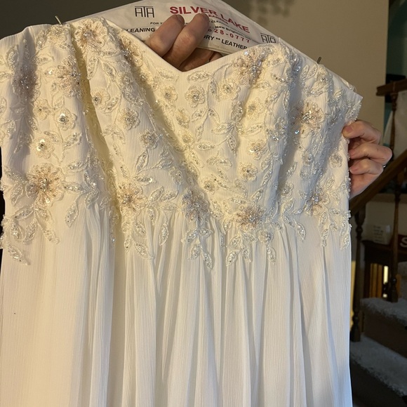 Galina Wedding Strapless Dress Ivory - Picture 1 of 10